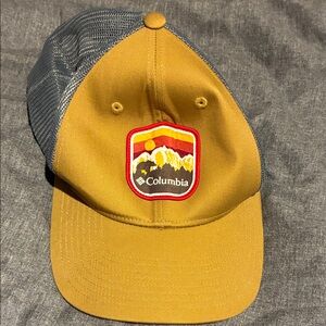Columbia Mustard and Charcoal Cap